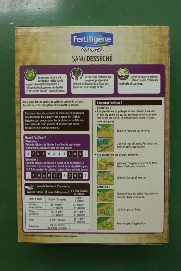 Sang desseche Fertiligen 14kg 4 Jardi Pradel Luchon