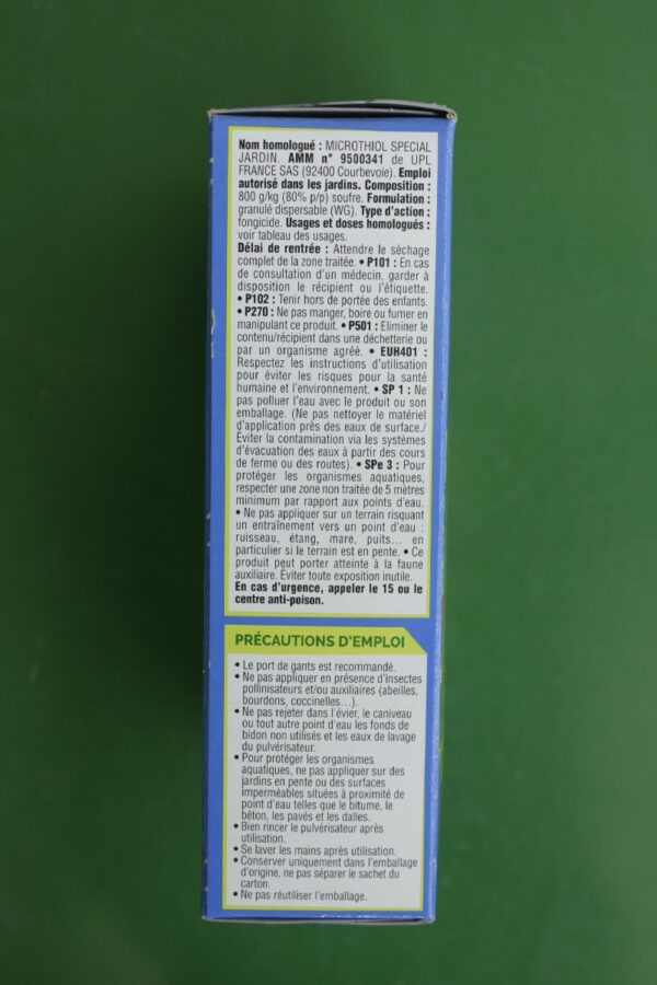 Soufre Mineral Anti Oidium blanc Fertiligene 750g 3 Jardi Pradel Luchon