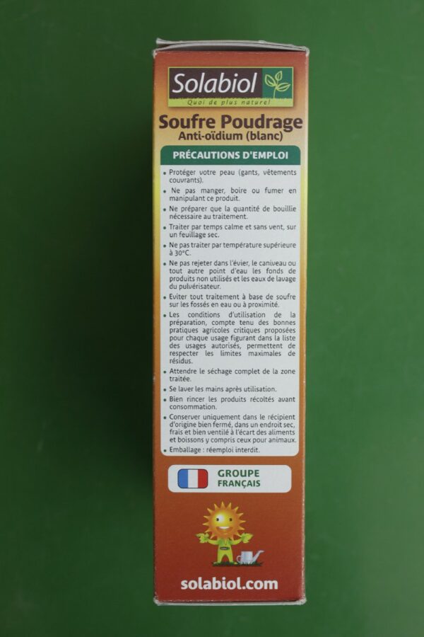 Soufre poudrage Anti Oidium Solabiol 400g 5 Jardi Pradel Luchon