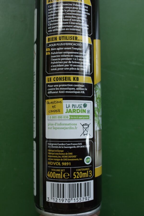 Spray insecticides Insectes volants KB 1 Jardi Pradel Luchon