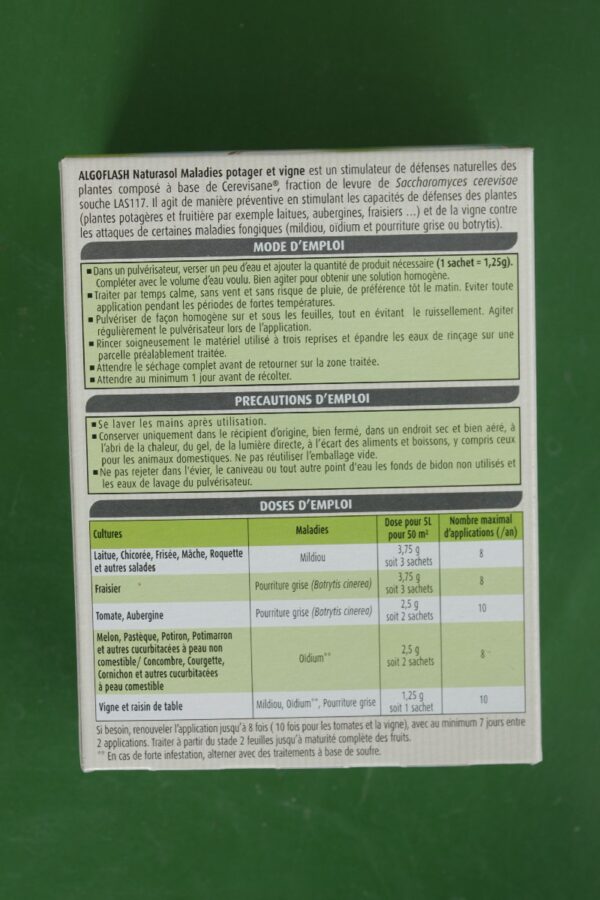 Traitement Maladies Potager et vigne Algoflash 25g 4 Jardi Pradel Luchon