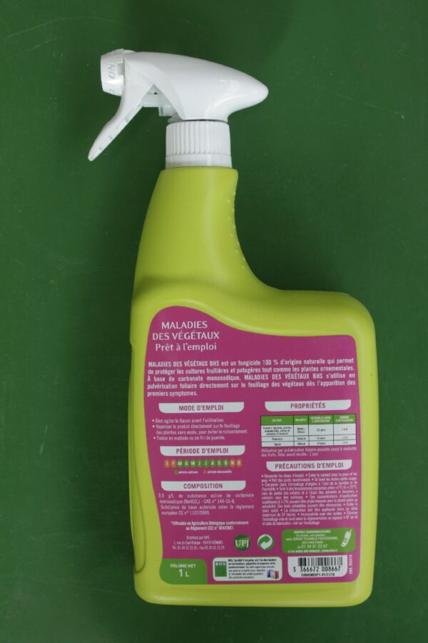 Traitement maladies des vegetaux spray BHS 1 litre 3 Jardi Pradel Luchon