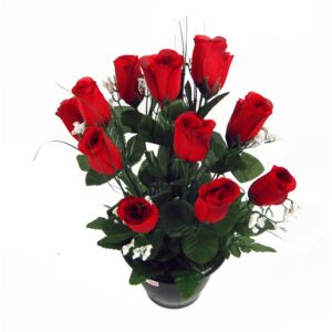Coupe roses boutons rouge FC2133 RG