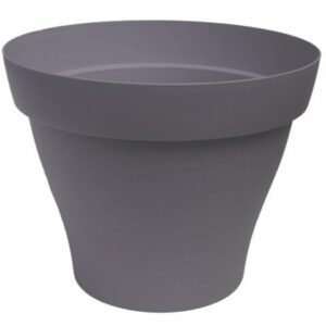 Pot Romeo rond Noir violine Violet Poterie Jardi Pradel