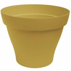 Pot Romeo rond Tournesol Jaune Poterie Jardi Pradel