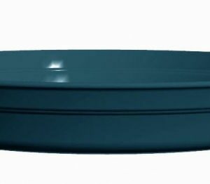 Soucoupe ronde Romeo Bleu jean Poterie Jardinerie Pradel