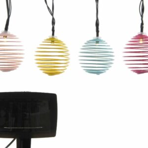 Lampe solaire de jardin fer colore