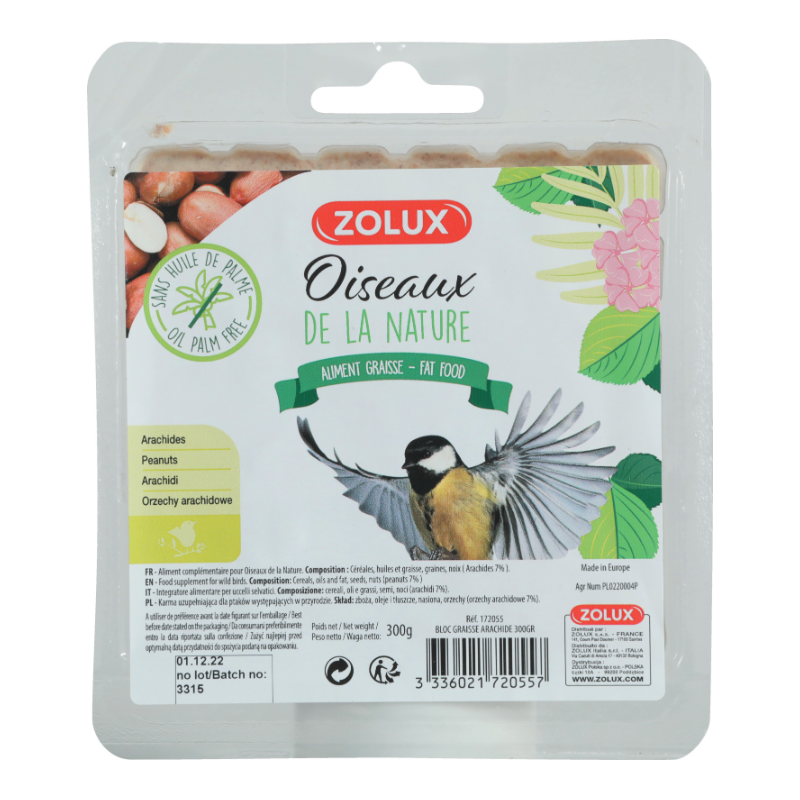 Boules de graisse sans filet pour oiseaux du jardin - Lot de 30