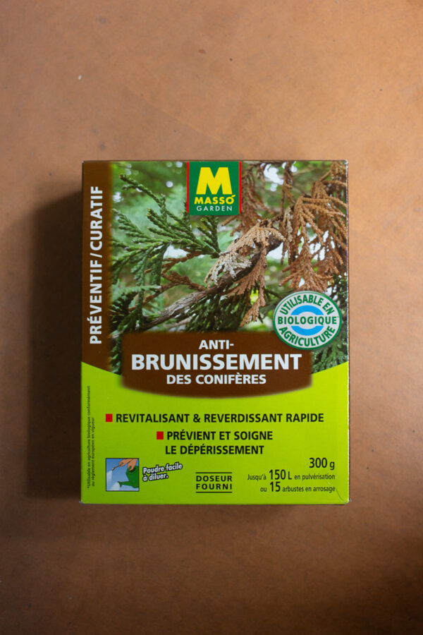 Anti brunissement des conifères - Masso Garden - 300g (2) - Jardi Pradel jardinerie et fleuriste à Bagnères de Luchon (31)