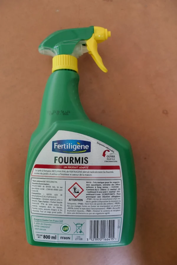 Anti-fourmis prêt à l'emploi 800ml - Fertiligène (3) - Produits - Jardi Pradel - Jardinerie et fleuriste à Bagnères-de-Luchon (31)
