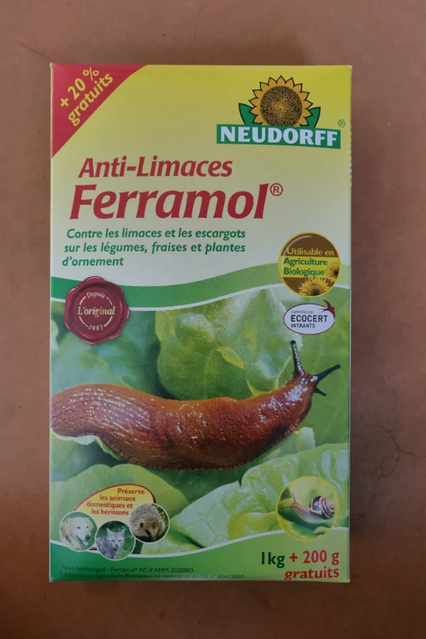 Anti-limaces Ferramol 1,2kg - Neudorff (5) - Produits - Jardi Pradel - Jardinerie et fleuriste à Bagnères-de-Luchon (31)