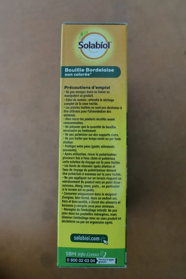 Bouillie bordelaise non colorée 400g - Solabiol (6) - Produits - Jardi Pradel - Jardinerie et fleuriste à Bagnères-de-Luchon (31)