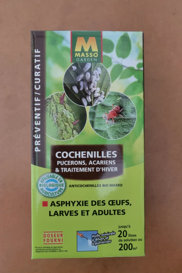 Cochenilles pucerons acariens traitement d'hiver 500ml - Masso Garden (6) - Produits - Jardi Pradel - Jardinerie et fleuriste à Bagnères-de-Luchon (31)