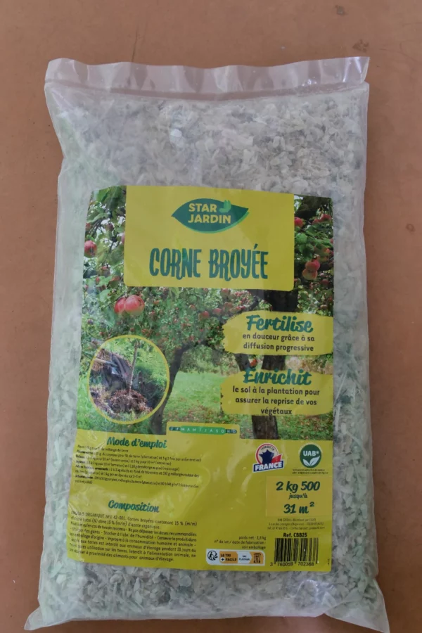 Corne broyée 2,5kg - Star Jardin (3) - Produits - Jardi Pradel - Jardinerie et fleuriste à Bagnères-de-Luchon (31)