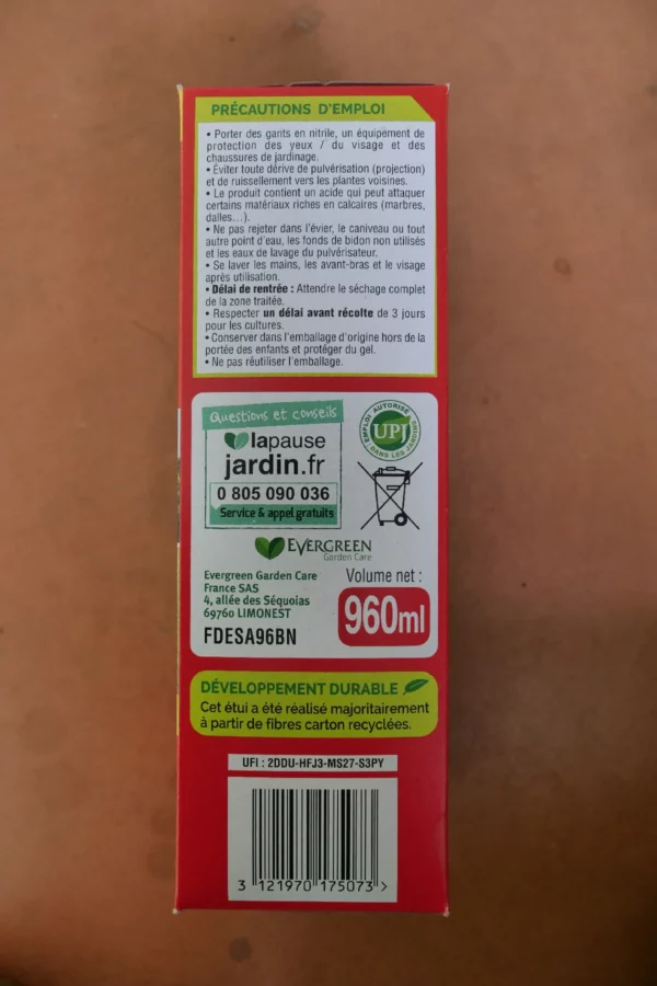 Désherbant jardin cours allée 960ml - Fertiligène (4) - Produits - Jardi Pradel - Jardinerie et fleuriste à Bagnères-de-Luchon (31)