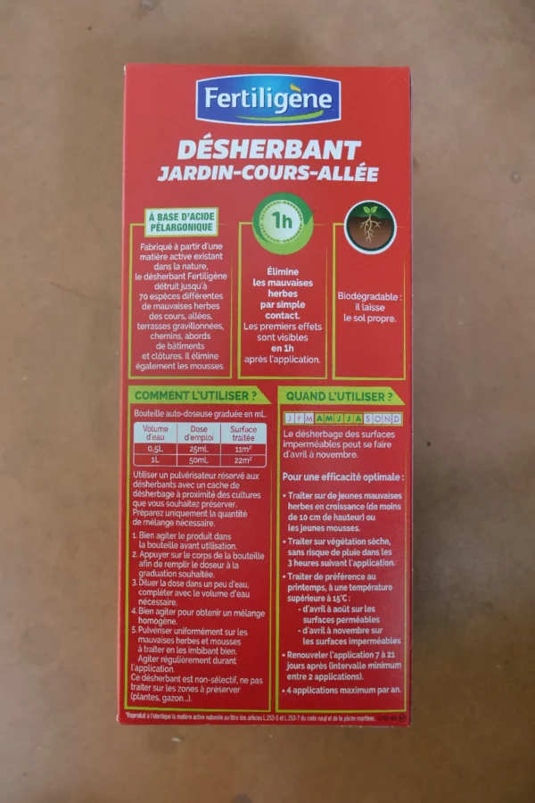 Désherbant jardin cours allée 960ml - Fertiligène (5) - Produits - Jardi Pradel - Jardinerie et fleuriste à Bagnères-de-Luchon (31)