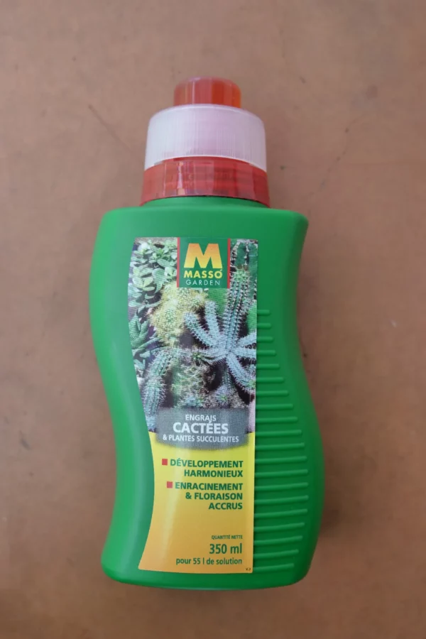 Engrais cactées plantes succulentes 350ml - Masso Garden (3) - Produits - Jardi Pradel - Jardinerie et fleuriste à Bagnères-de-Luchon (31)