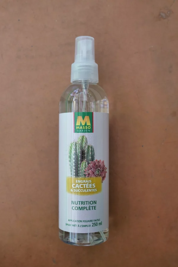 Engrais cactées succulentes nutrition complète 250ml - Masso Garden (4) - Produits - Jardi Pradel - Jardinerie et fleuriste à Bagnères-de-Luchon (31)