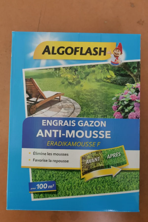 Engrais gazon anti-mousse 3kg - Algoflash (3) - Produits - Jardi Pradel - Jardinerie et fleuriste à Bagnères-de-Luchon (31)