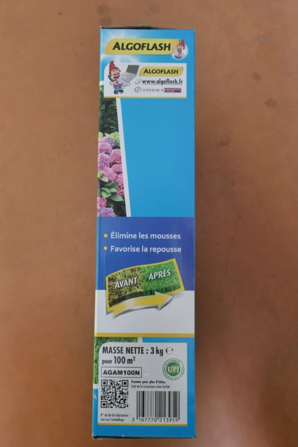 Engrais gazon anti-mousse 3kg - Algoflash (4) - Produits - Jardi Pradel - Jardinerie et fleuriste à Bagnères-de-Luchon (31)
