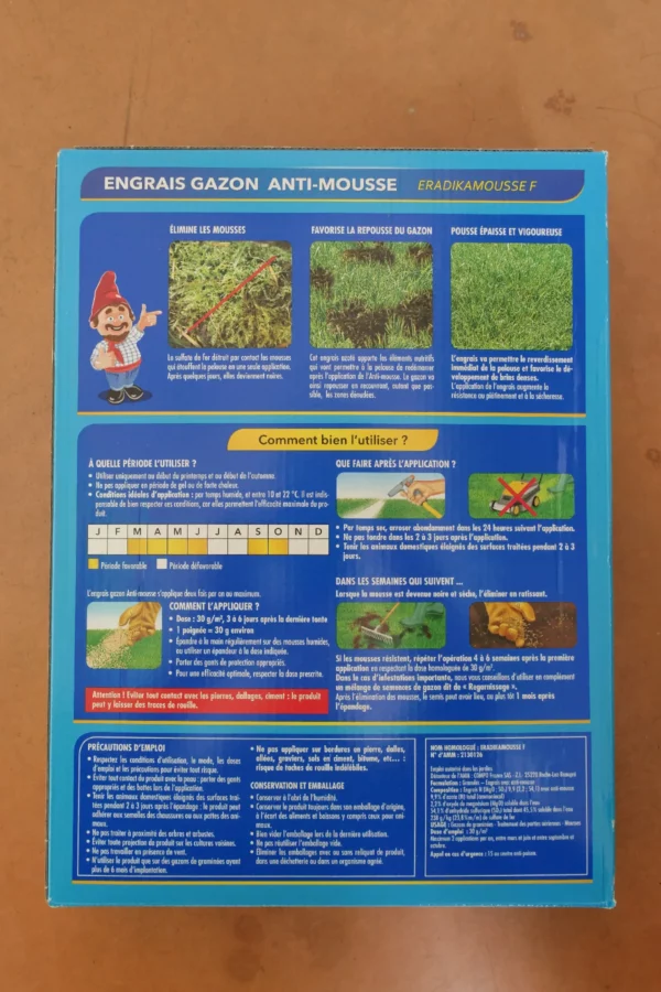 Engrais gazon anti-mousse 3kg - Algoflash (5) - Produits - Jardi Pradel - Jardinerie et fleuriste à Bagnères-de-Luchon (31)