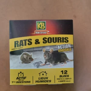 Raticide souricide blocs 12x20g - KB (5) - Produits - Jardi Pradel - Jardinerie et fleuriste à Bagnères-de-Luchon (31)
