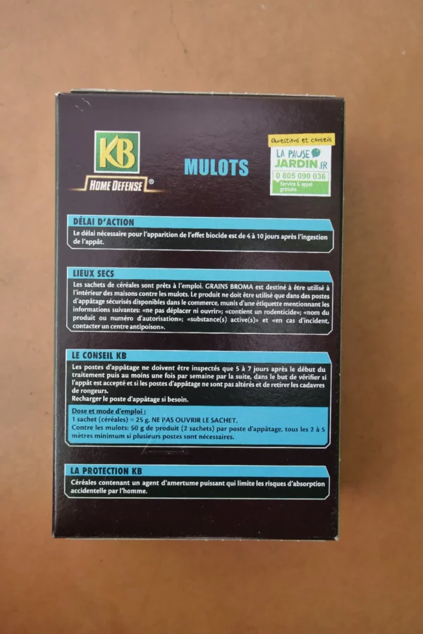 Raticide mulots grains 6x25g - KB – Image 3