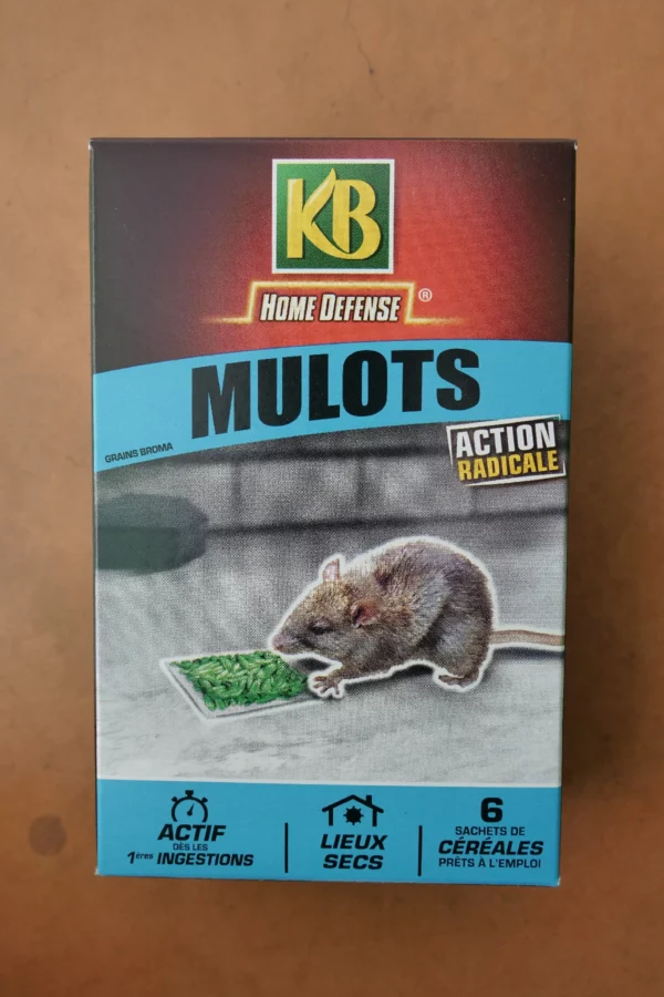 Raticide mulots grains 6x25g - KB