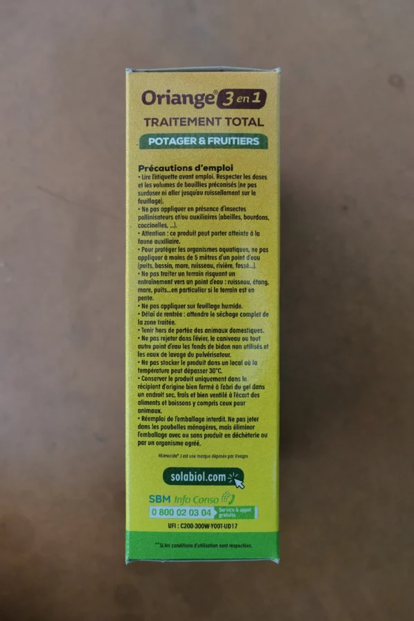 Traitement Oriange 3 en 1 (100ml) - Solabiol – Image 2