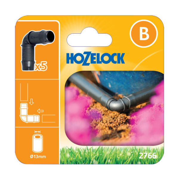 Raccord coude 90 13mm (x5) - Hozelock