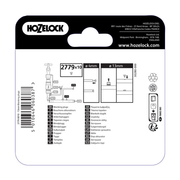 Bouchon obturateur et fin de ligne 4mm (x10) - Hozelock – Image 3