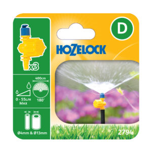 Arroseur vari-jets réglables 180° (x3) – Hozelock