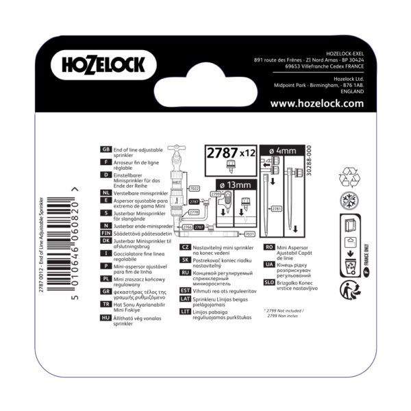 Arroseurs réglables 360° (x12) - Hozelock – Image 3