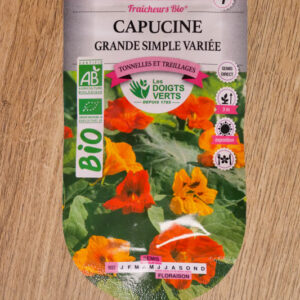 Capucine grande simple variée Bio