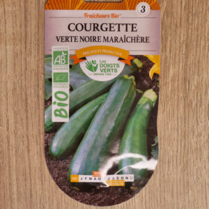 Courgette verte noire maraîchère Bio