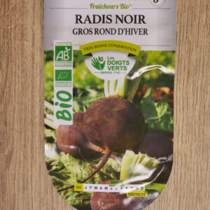 Radis noir Gros Rond d'hiver Bio