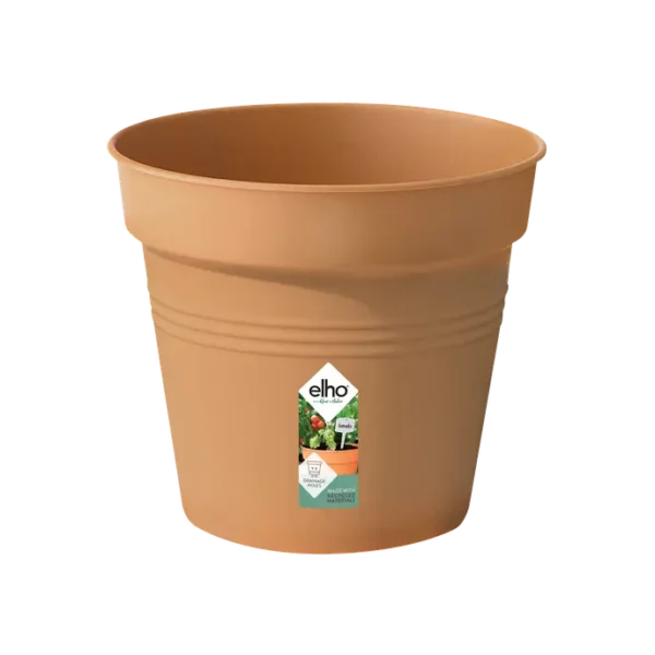 Pot beige en plastique 100% recyclé - Green Basics - Elho – Image 2