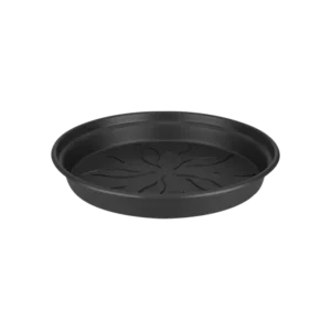 Soucoupes pots noir en plastique 100% recyclé - Green Basics - Elho