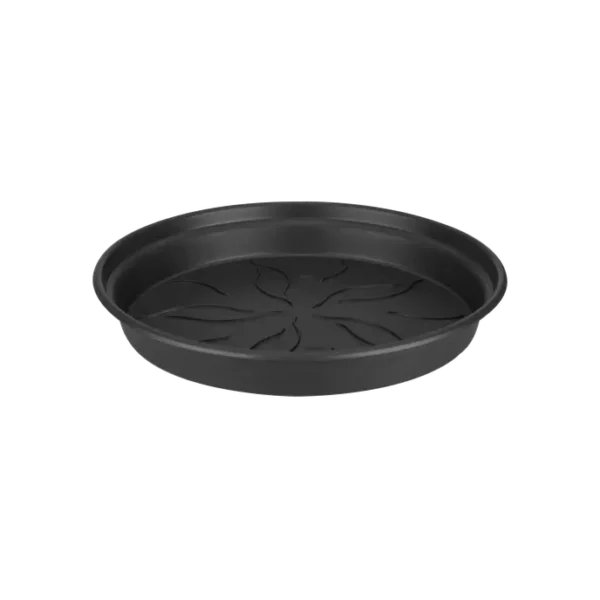 Soucoupes pots noir en plastique 100% recyclé - Green Basics - Elho