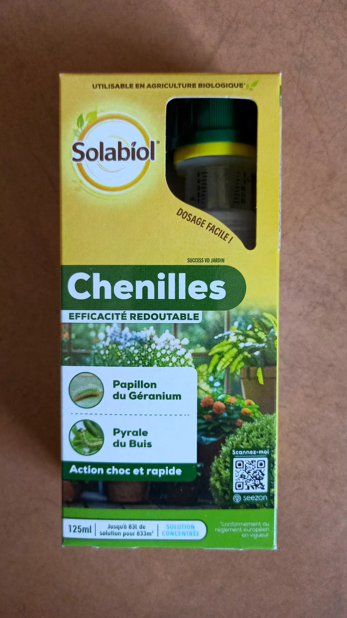 Traitement chenilles 125ml - Solabiol