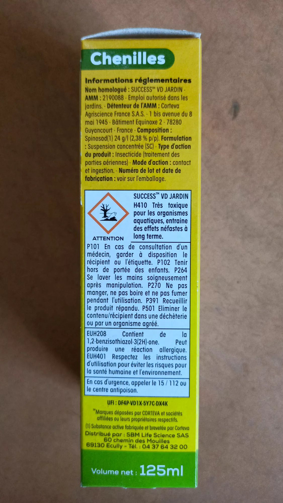 Traitement chenilles 125ml - Solabiol – Image 2