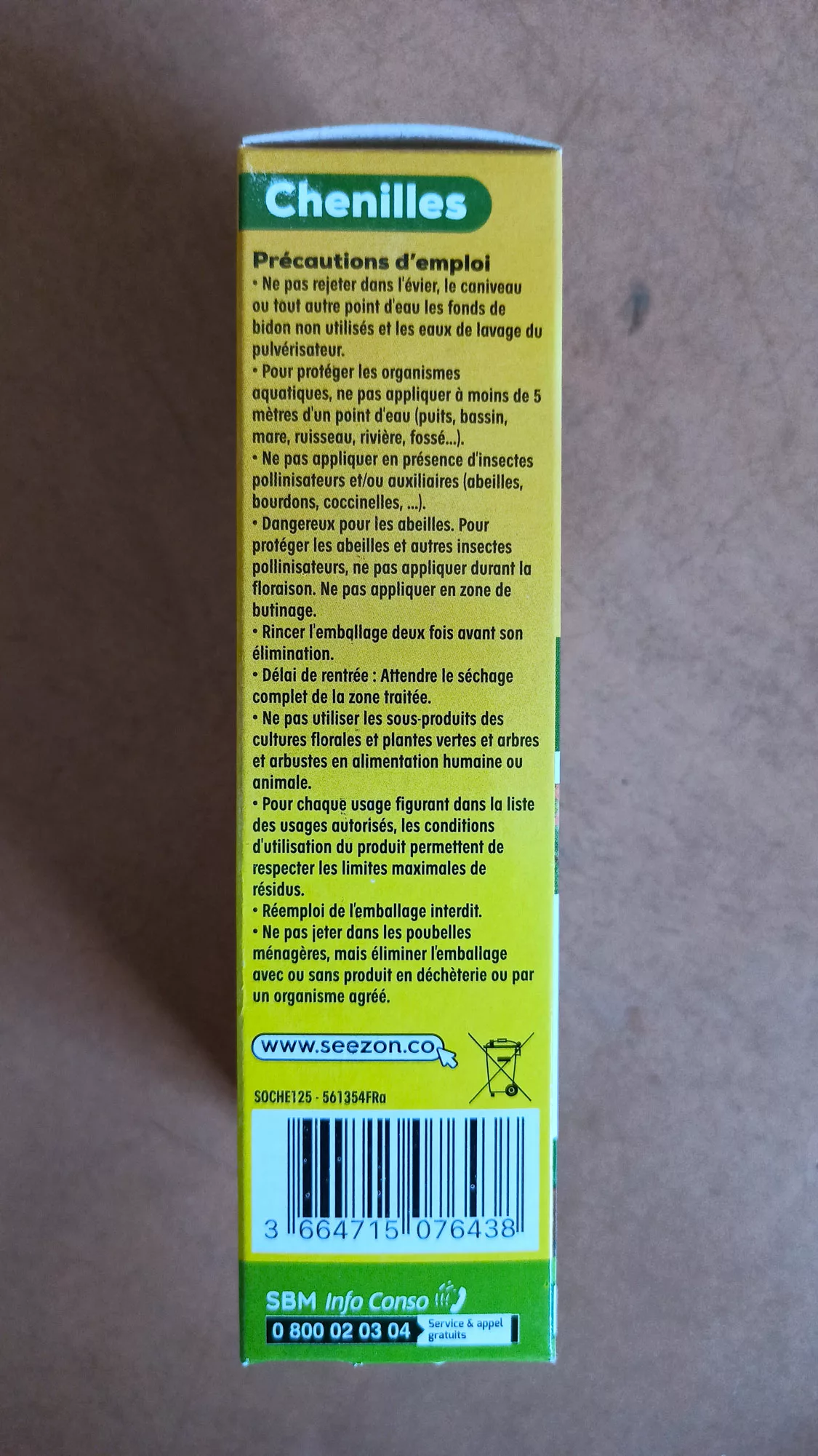 Traitement chenilles 125ml - Solabiol – Image 4