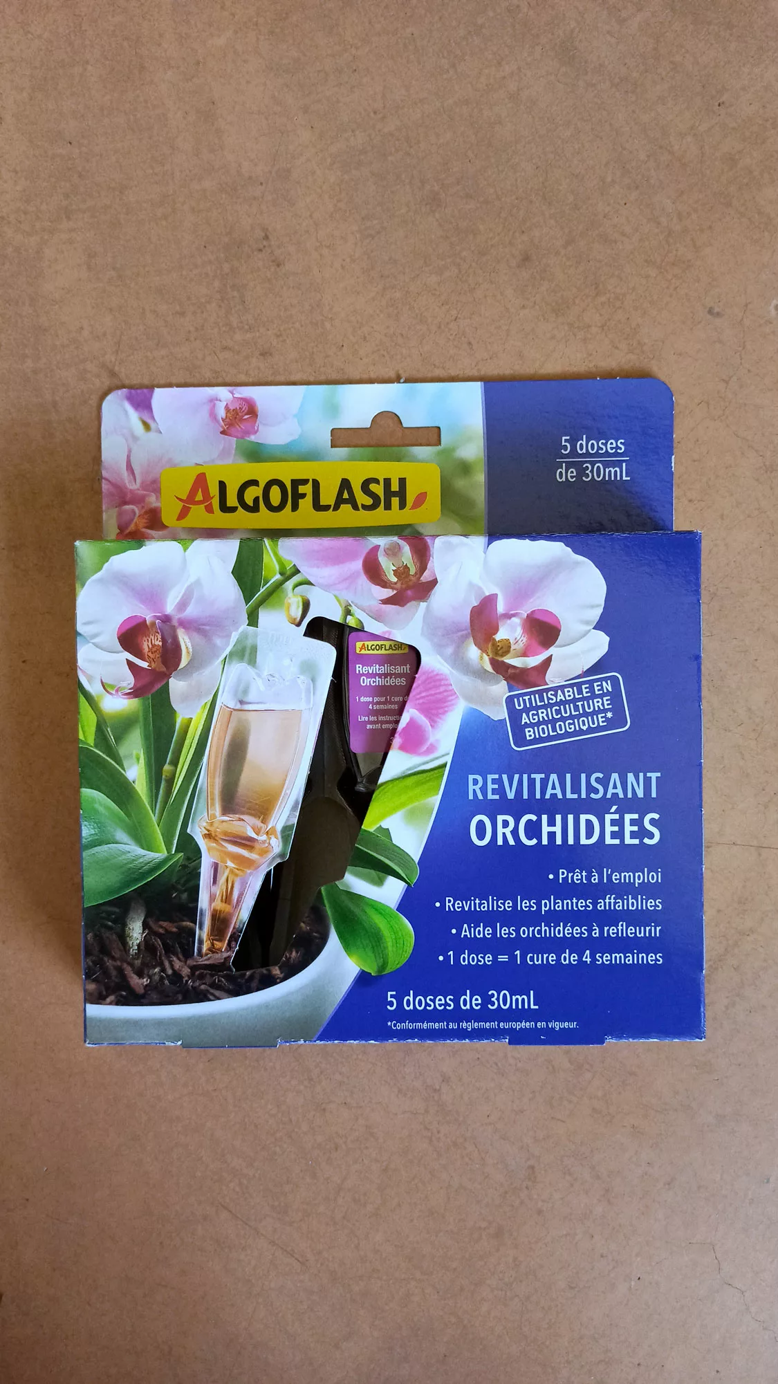 Engrais revitalisant Orchidées 30ml x5 - Algoflash