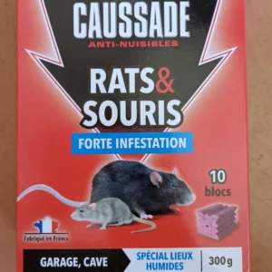 Rats et souris forte infestation blocs 300g - Caussade